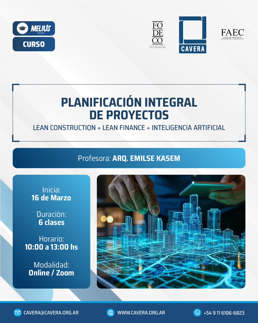 Curso PLANIFICACIÓN INTEGRAL DE PROYECTOS - Lean Construction + Lean Finance + Inteligencia Artificial - Imagen 1